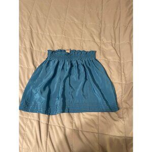 Ecote Blue Elastic Waist A-Line Skirt Junior Medium 100% Polyester Lightweight &